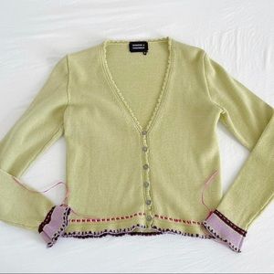 Huge ISO (in search of) DO NOT BUY Lime green Quinton & Chadwick cardigan